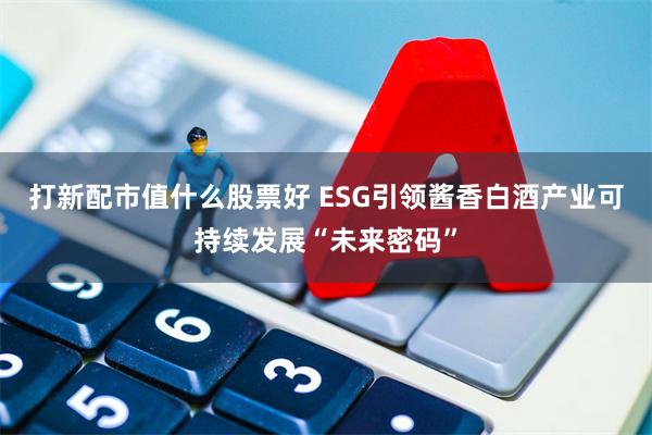 打新配市值什么股票好 ESG引领酱香白酒产业可持续发展“未来密码”