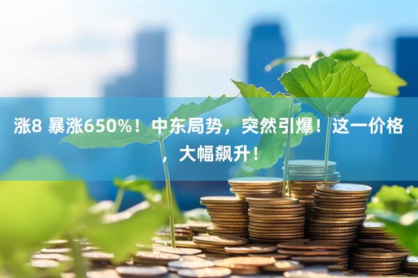 涨8 暴涨650%！中东局势，突然引爆！这一价格，大幅飙升！